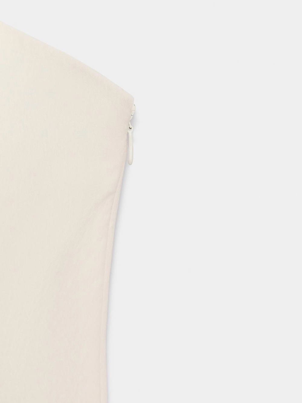 ZARA Strapless Bubble Hem Mini Dress in Light Pink - Picture 7 of 9